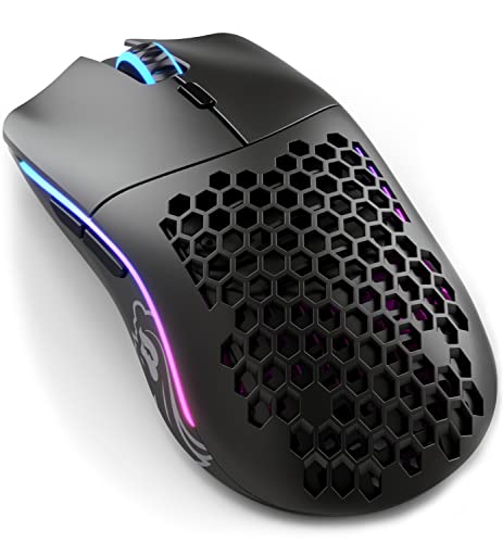 Glorious Gaming Model D 2 Wireless Ergonomic Mouse, 66g, White V612