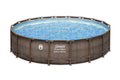 Coleman Power Steel 18' x 48�� Round Metal Frame Above Ground Pool Set