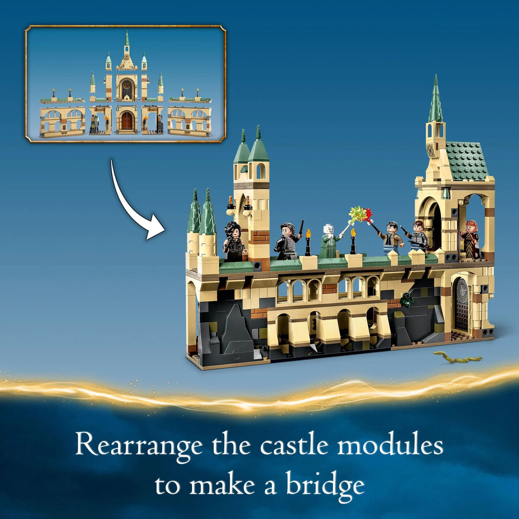 LEGO Harry Potter The Battle of Hogwarts Building Toy Set, 6 Minifigures, Ages 9 and Up A39520