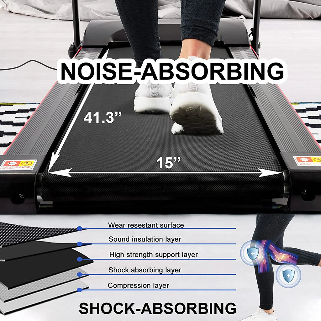 2.5HP Folding Incline Treadmill with Bluetooth for Home X81042