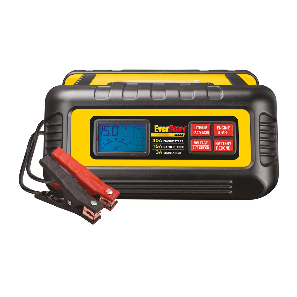 EverStart Maxx 15 Amp Battery Charger and Maintainer with 40 Amp Engine Start D4312
