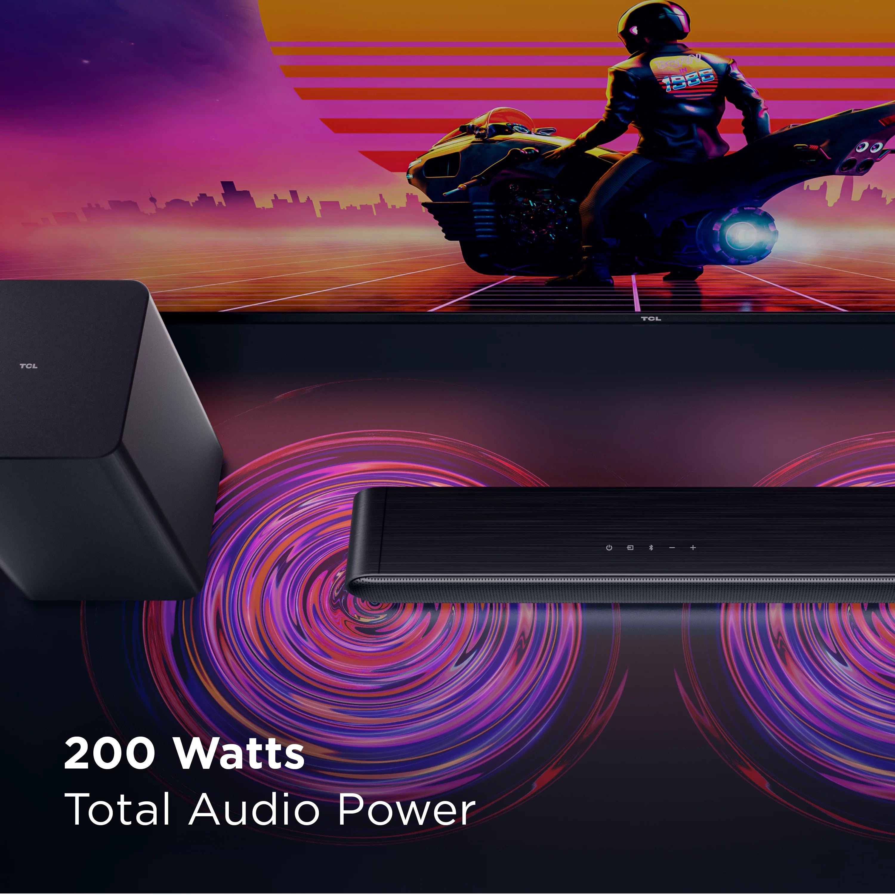TCL S Class 2.1 Channel Sound Bar with Wireless Subwoofer V75191