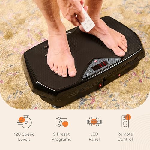 Lifepro Vibration Plate Exercise Machine with Magnetic Acupoints for Full Body Fitness A59153