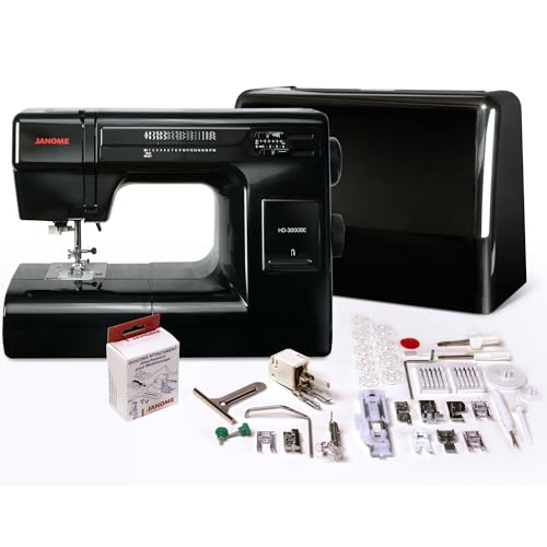 Janome Heavy Duty HD-3000 Black Edition Sewing Machine with Quilting Kit Y361