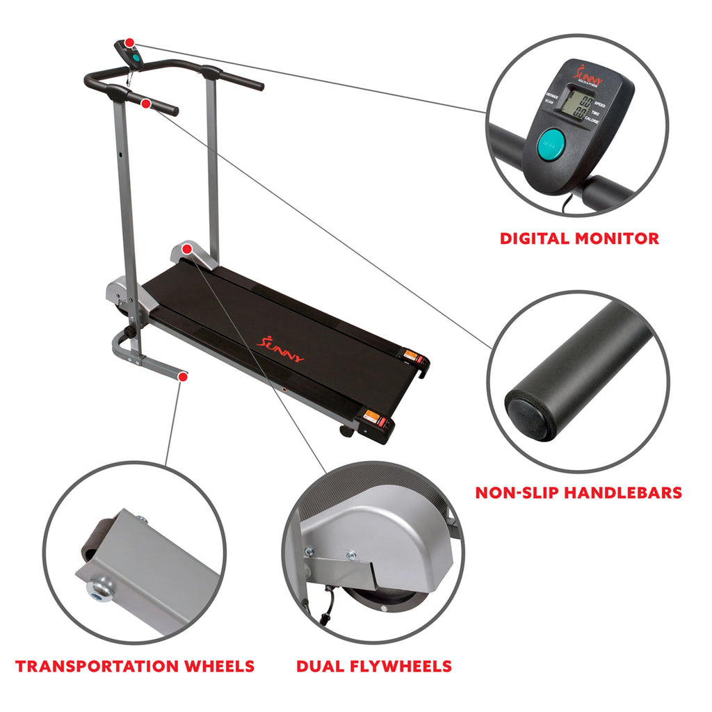 Sunny Health & Fitness Manual Treadmill SF-T1407M L858567