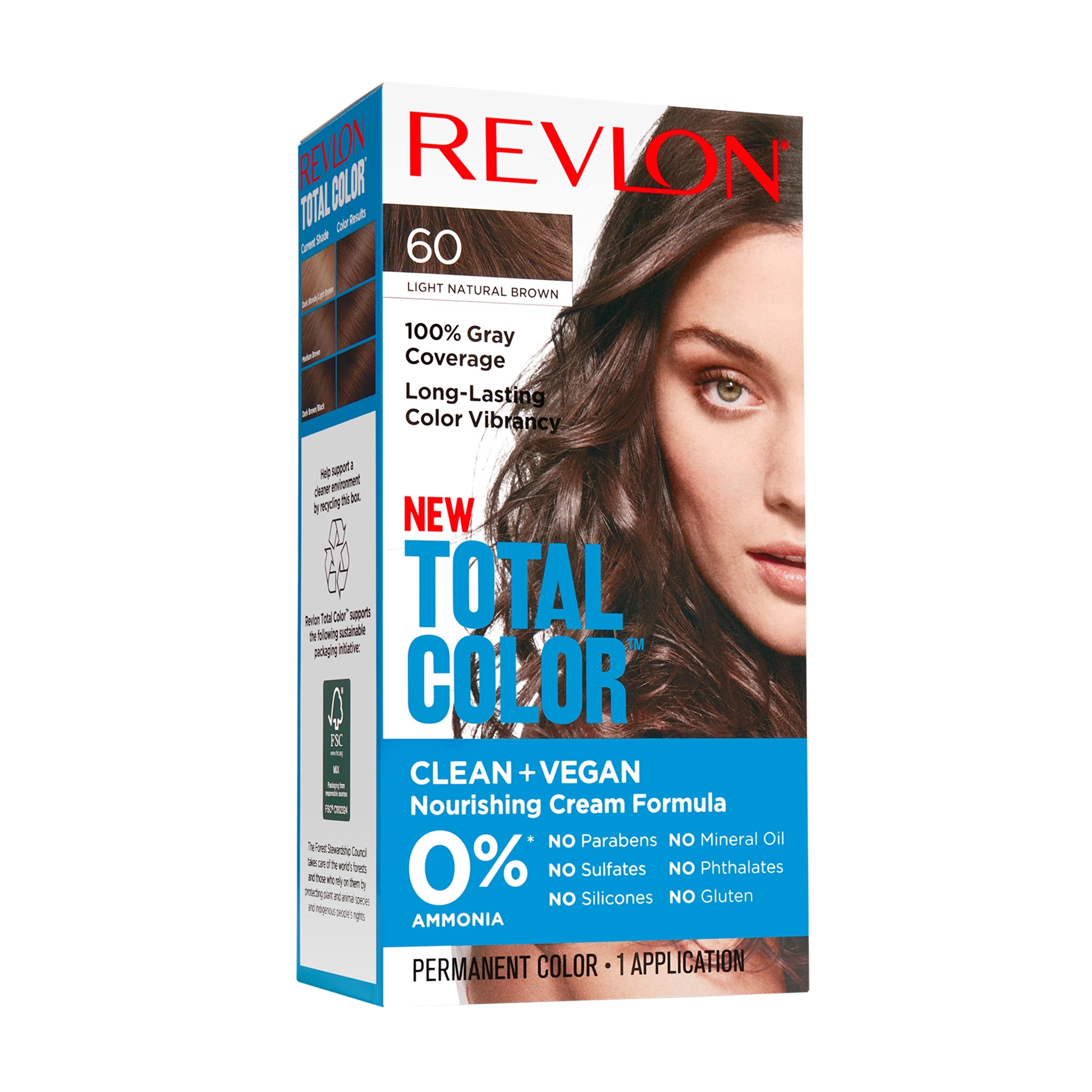 Revlon Total Color Permanent Hair Color, 535 Medium Golden Mahogany X49899
