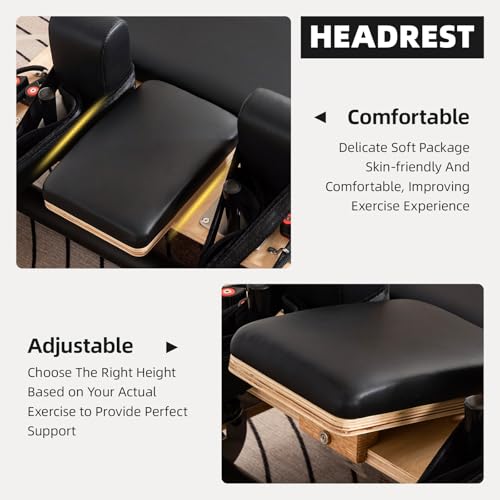 Pilates Reformer Machine Foldable Wooden with Springs, Jump Board & Sitting Box L43413