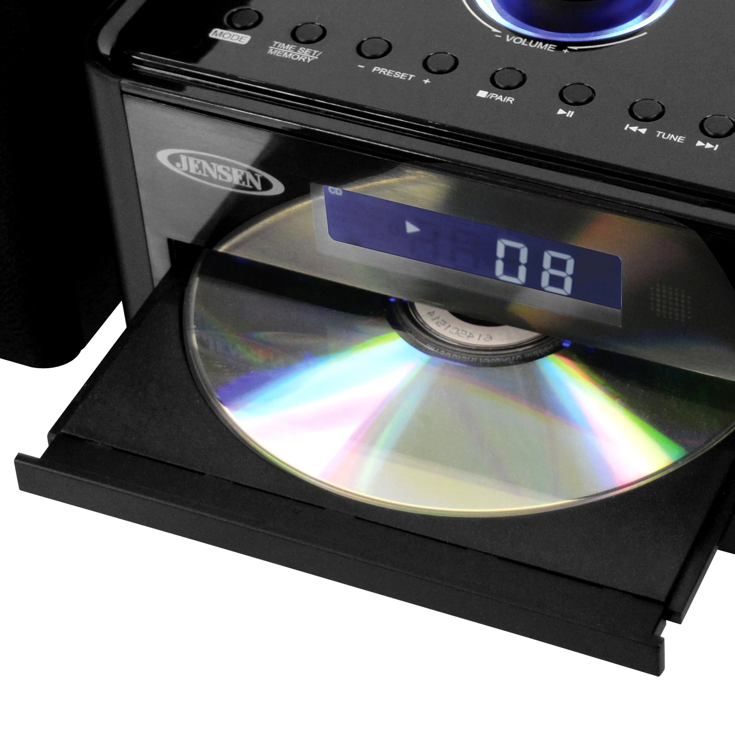 Jensen JBS-210 3-Piece Stereo CD Music System with Bluetooth and AM/FM Receiver N666021