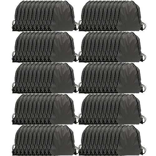 GoodtoU 40 Pack Drawstring Backpacks Waterproof Nylon Cinch Bags for School Gym N792