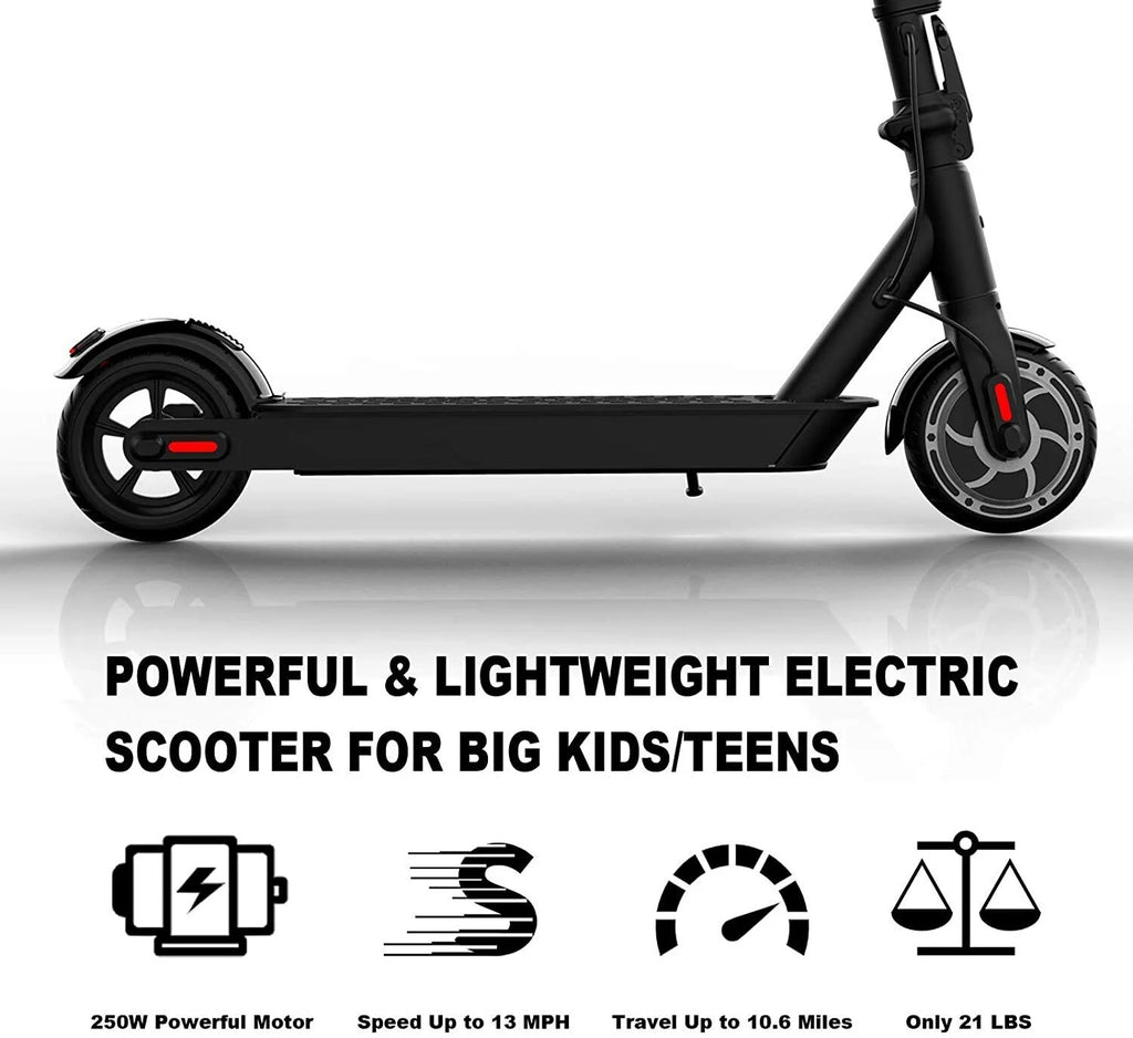 Hiboy S2 Lite Electric Scooter for Adults, 13 MPH, 10.6 Miles, Folding Commuter Scooter, Black (Refurbished) V721853