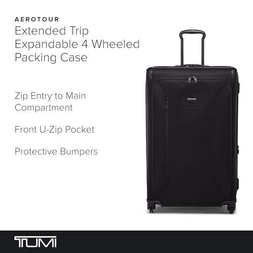 TUMI Aerotour 4 Wheel Expandable Carry-On Luggage, Black W53747