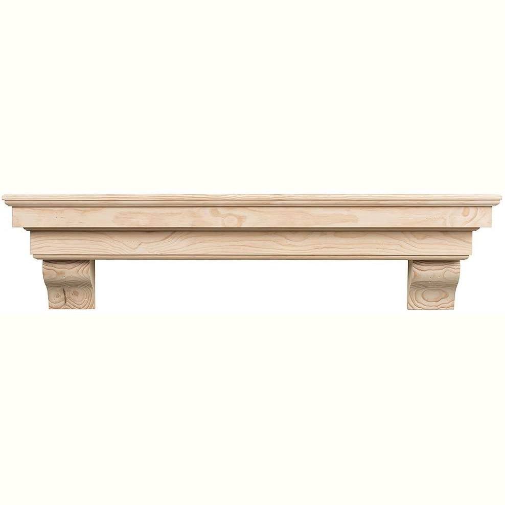 Mantels Direct Salem 72x22 Unfinished Fireplace Mantel Shelf H454