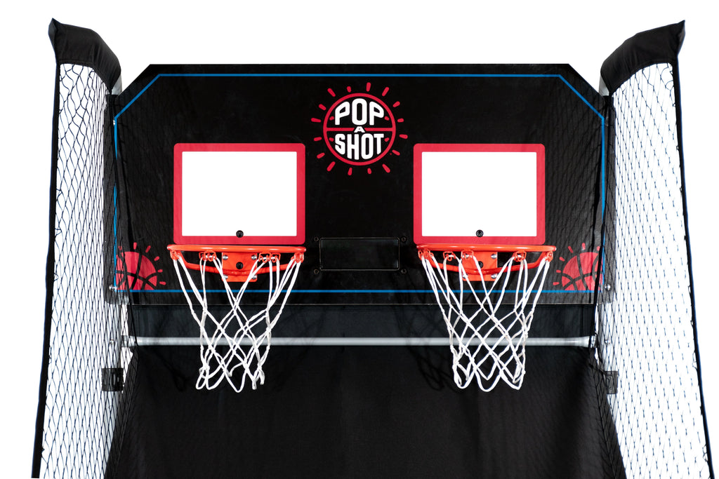 Pop-A-Shot Official Dual Shot Basketball Arcade Game - Black, Foldable, Adjustable Height F5605