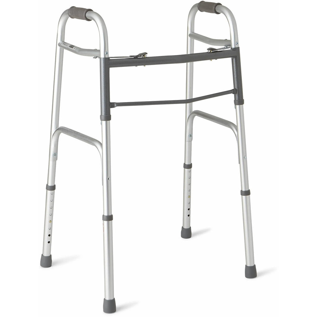 Medline Deluxe Two-Button Folding Walker
