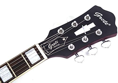 GROTE Semi-Hollow Electric Guitar P90 Grey P43324