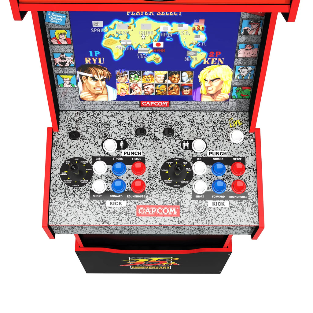 Arcade1UP Street Fighter II Turbo Legacy Arcade with Riser and Wi-Fi M3562