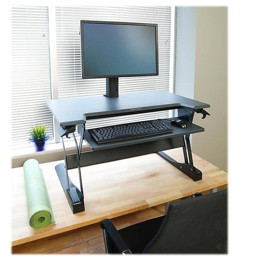 Ergotron WorkFit Sit-Stand Desktop Workstation, Black V268517