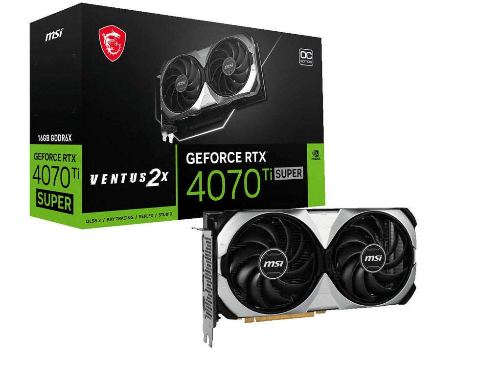 MSI Ventus GeForce RTX 4070 Ti SUPER 16GB GDDR6X Video Card U133371