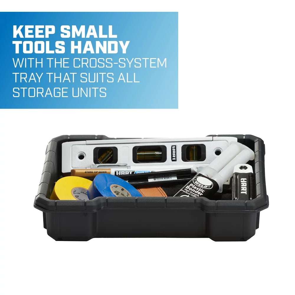 HART Stack System 3-Piece Modular Plastic Mobile Toolbox I3695