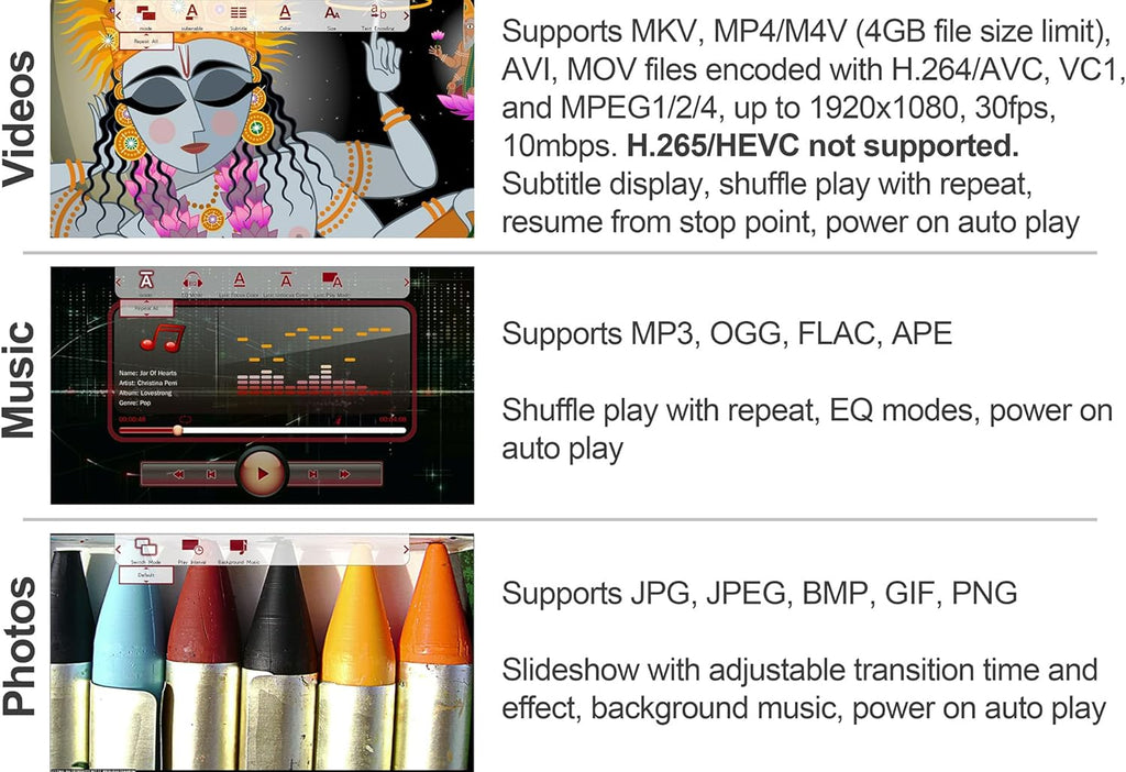 Micca Speck G2 1080p Portable Media Player for USB and SD Cards, 2-Pack Y156