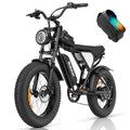 Electric Bike for Adults Ridstar, 20 Fat Tire Electric Motorcycle,1000W Electric Bike with Removable 48V/20Ah Battery E-Bike Shimano 7 Full Suspension Electric Bicycle
