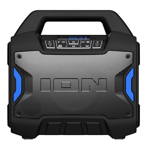 ION Block Rocker Portable Bluetooth Party Speaker with Karaoke Microphone T461114