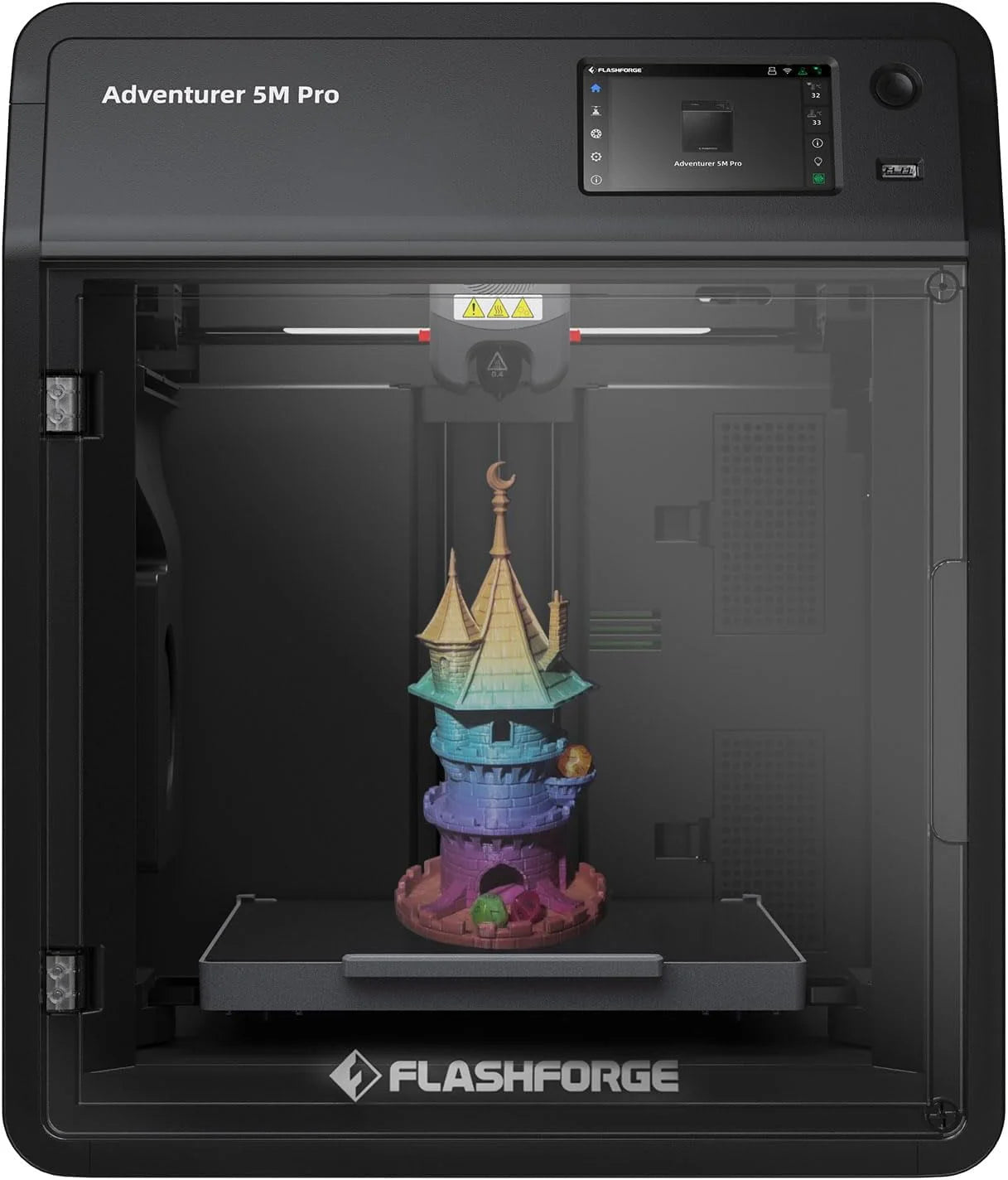 Flashforge Adventurer 5M High Speed 3D Printer, Print Size 8.7 x 8.7 x 8.7''