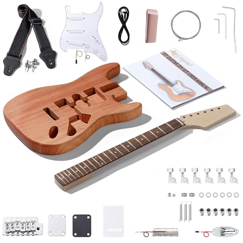 Leo Jaymz DIY Single Cut Electric Guitar Kit Mahogany Rosewood B148