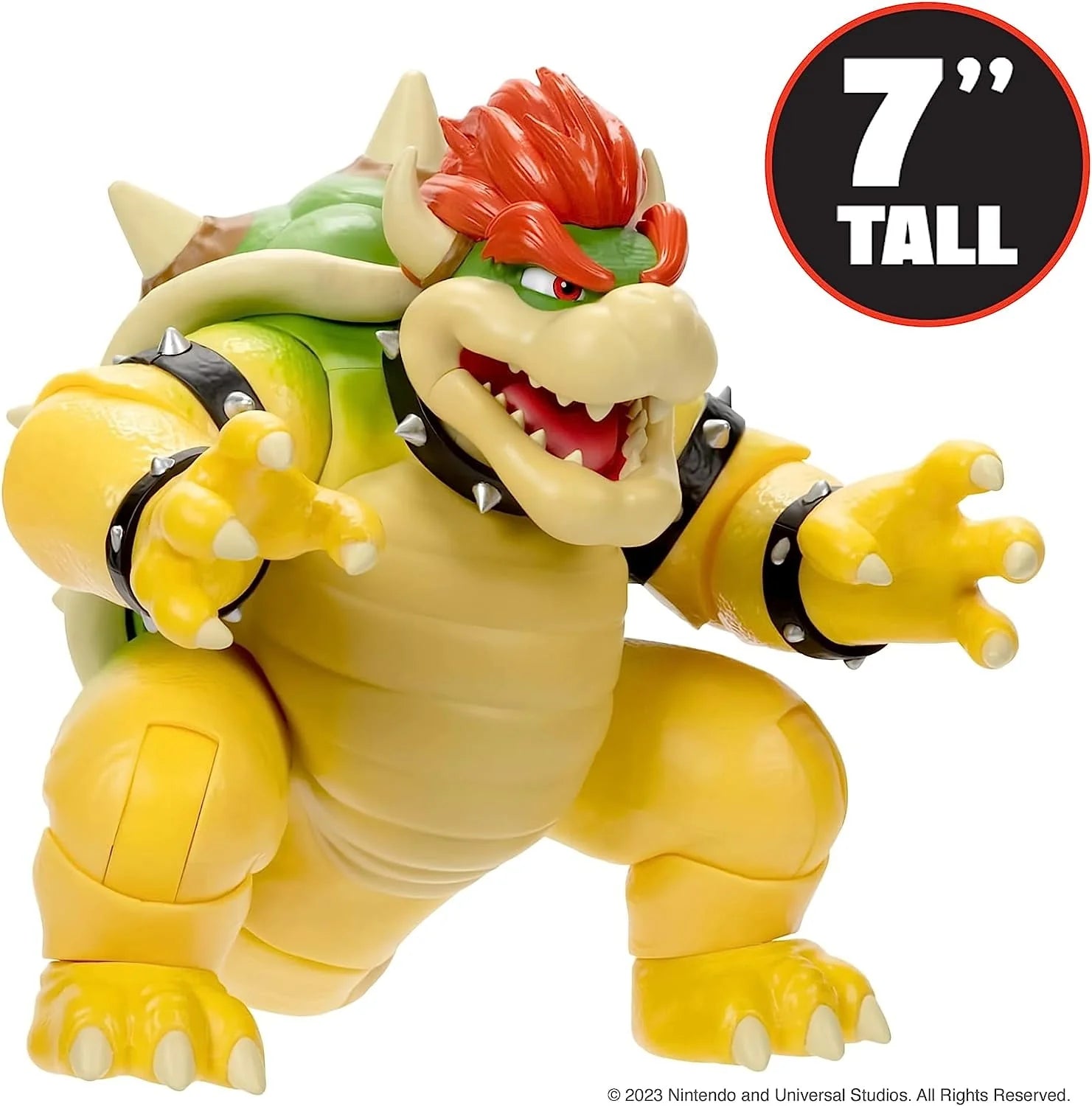 The Super Mario Bros. Movie 7 inch Bowser Action Figure with Fire Breathing Effects T6467