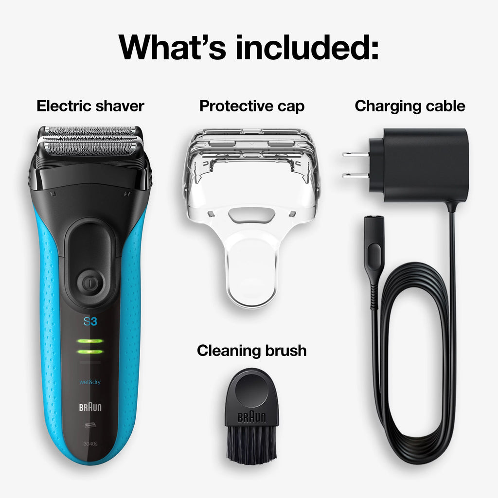 Braun Series 3 ProSkin 3040s Rechargeable Wet Dry Electric Shaver L949819