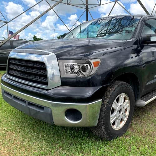 2007-2017 Toyota Tundra Sequoia Projector Headlights LED Sequential Turn Signals Pair Black E615