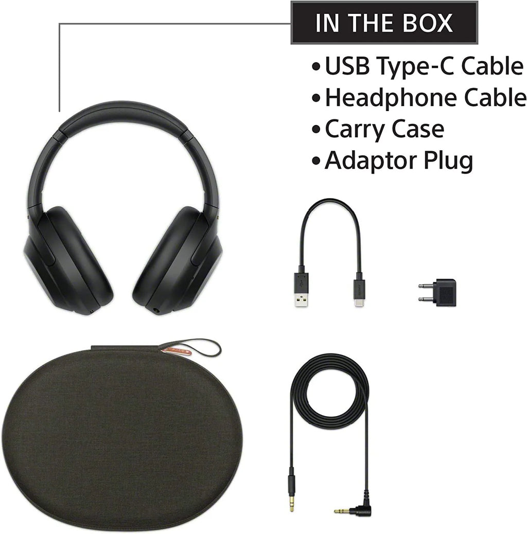 Sony WH-1000XM4 Wireless Noise Canceling Over-the-Ear Headphones, Black R11244
