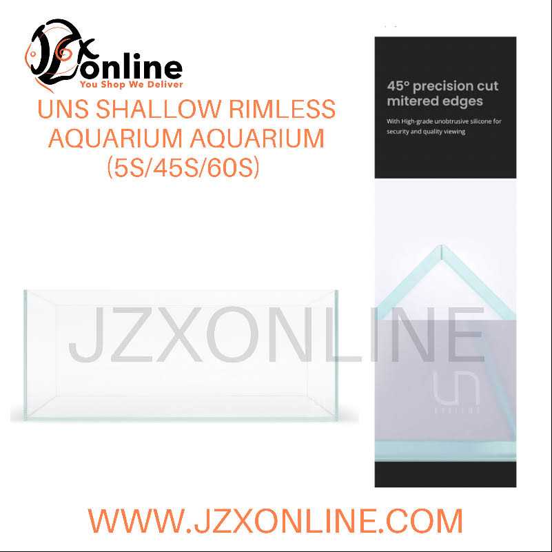 UNS Ultra Clear Rimless Aquarium K8006