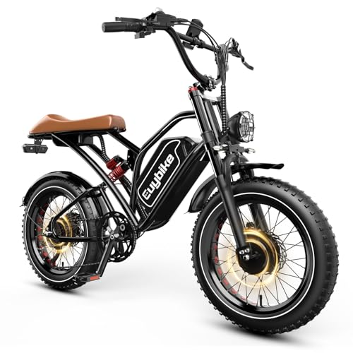 Electric Bike for Adults, 2000W Motor, 48V 25AH Battery, 20" Fat Tires S65549