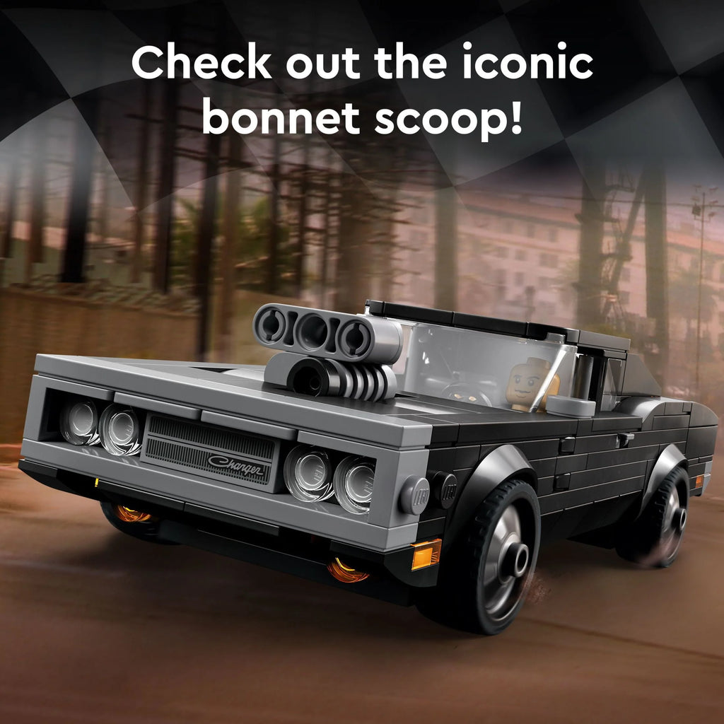 LEGO Speed Champions Fast & Furious 1970 Dodge Charger R/T 76912 Toy Muscle Car Model Kit N197410