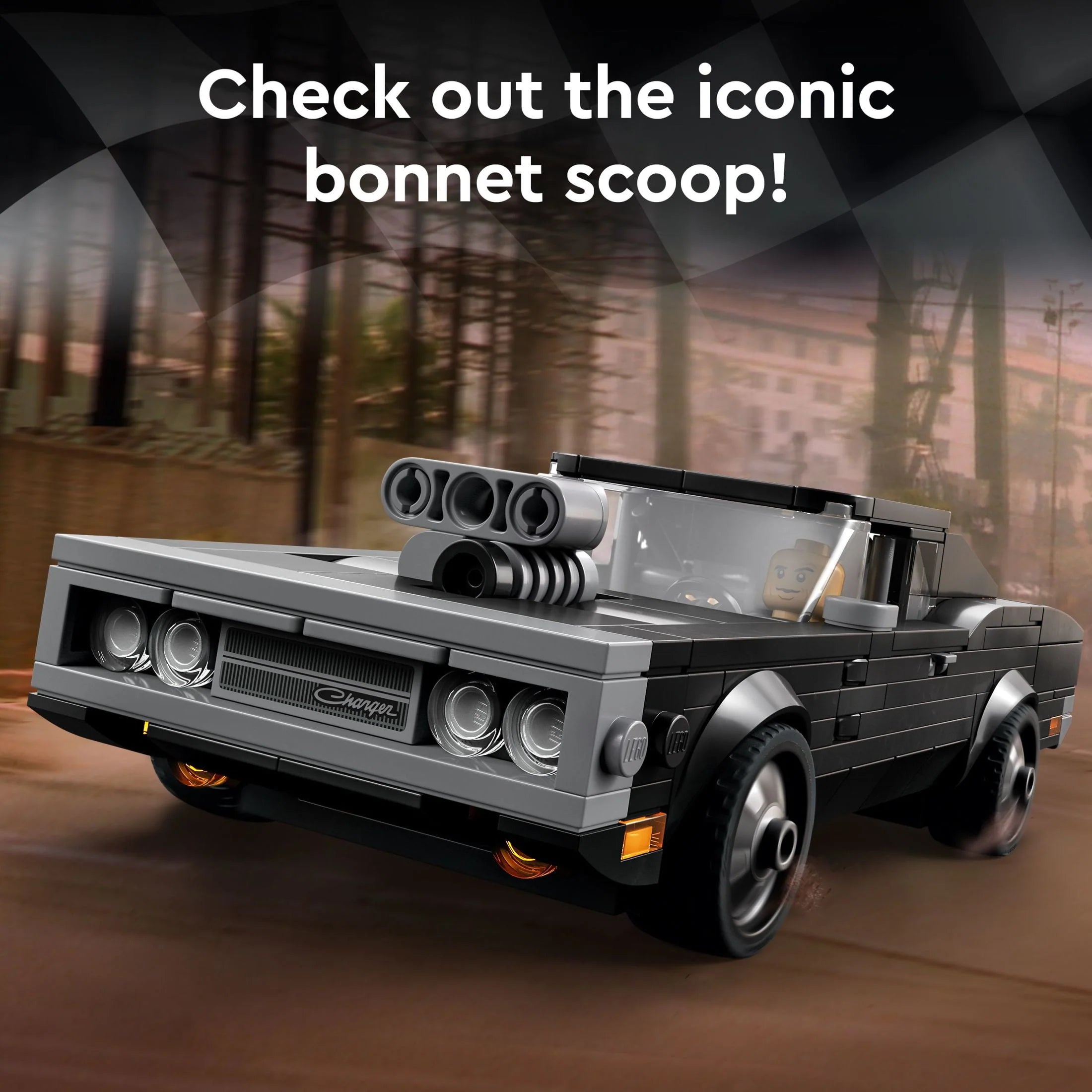 LEGO Speed Champions Fast & Furious 1970 Dodge Charger R/T 76912 Toy Muscle Car Model Kit N197410