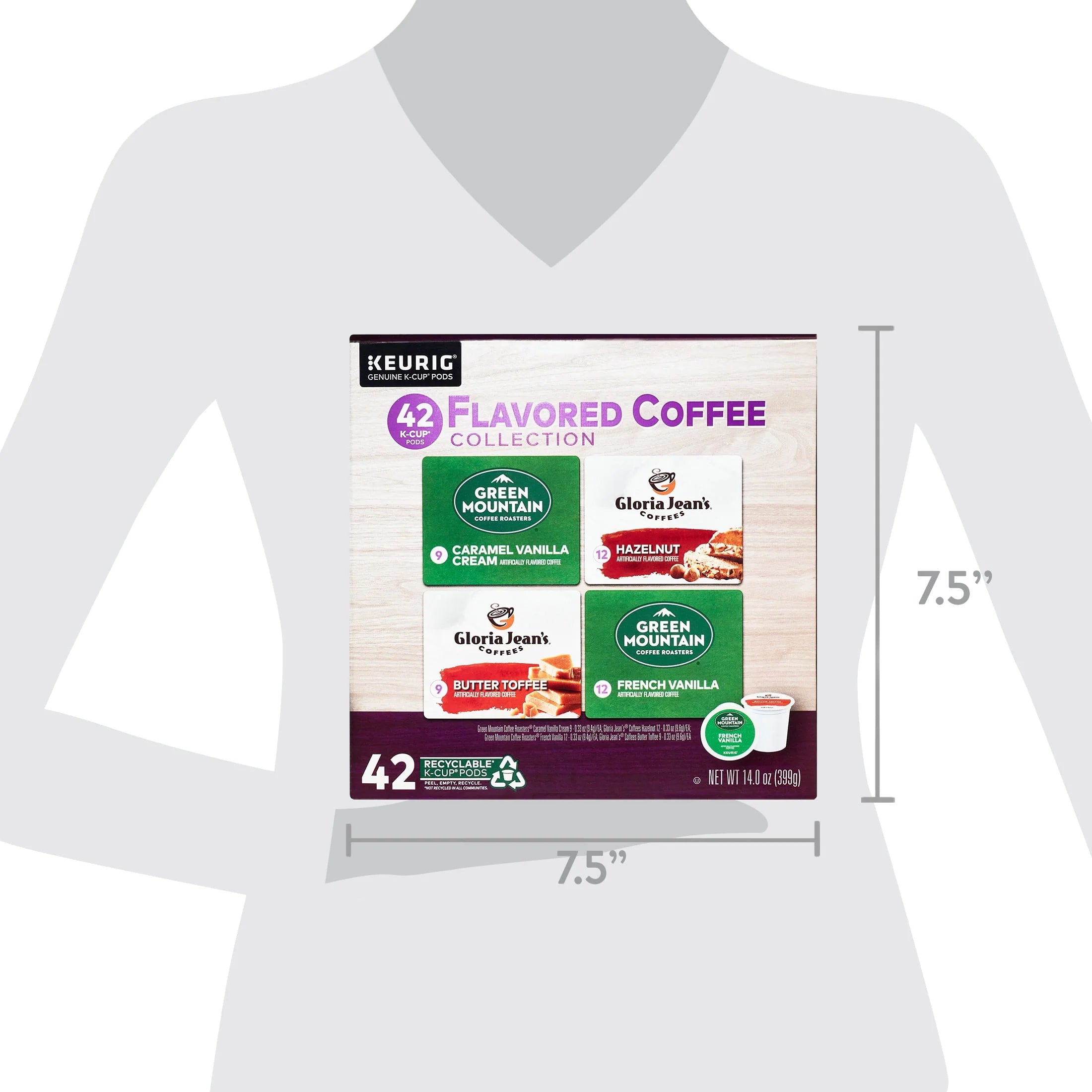 Keurig Flavored Variety Coffee K-Cup Pods, 42 Count V174673