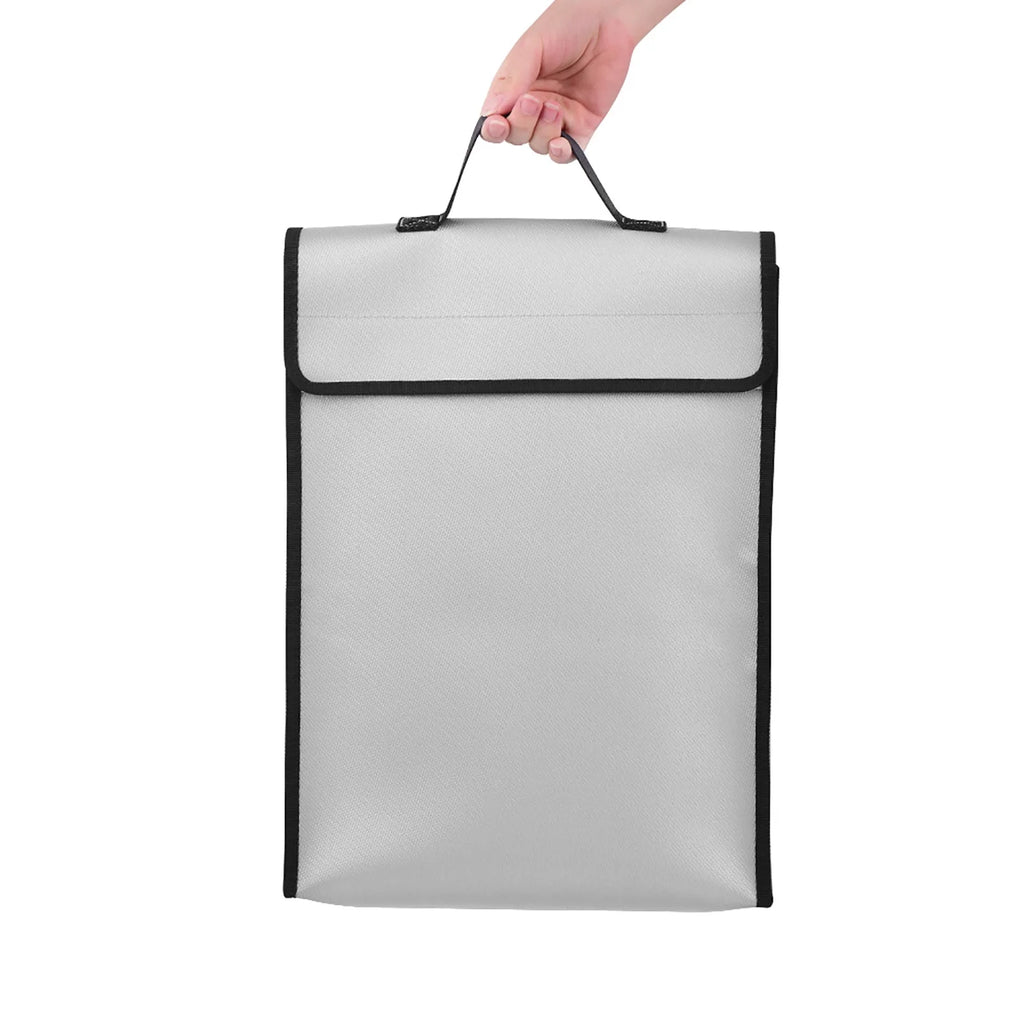 Tomshoo Fireproof Document Bag Waterproof Heat Insulation for Files Cash Passport E36672