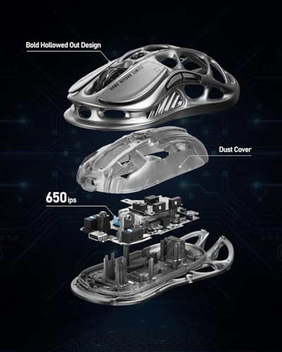 GravaStar Mercury M2 Wireless Gaming Mouse 26000 DPI Lightweight P4587