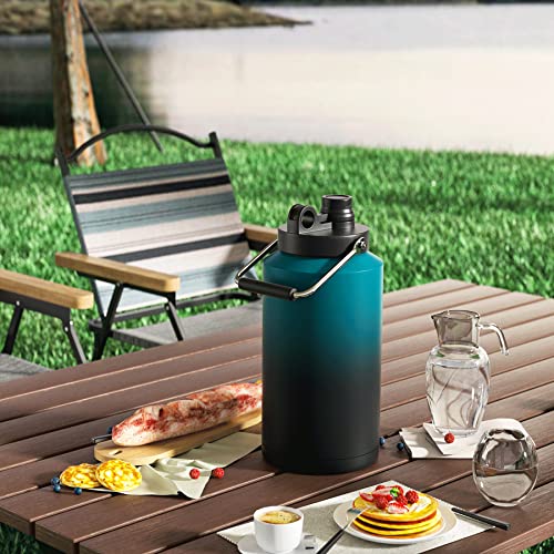 Kerilyn Insulated Gallon Jug 128oz Stainless Steel Double Vacuum Water Bottle M8713