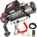 Vevor Electric Winch 13000lb Load Capacity Truck Winch Compatible with Jeep Truck SUV 65ft/20m Synthetic Rope 12V Power Winch wi