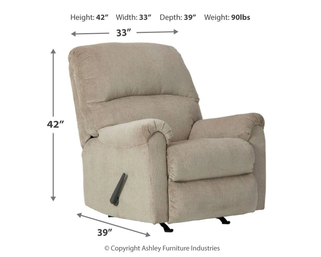 Signature Design by Ashley Dorsten Sisal Rocker Recliner K256