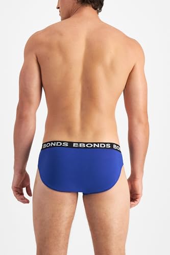 Bonds Classic Everyday Cotton Blend Brief Underwear for Men, 3-Pack N7748