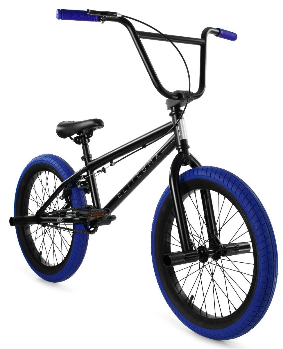 Elite Stealth Freestyle BMX Bike - 20x22 - Black / Blue (Stealth 20 - BK/BL)