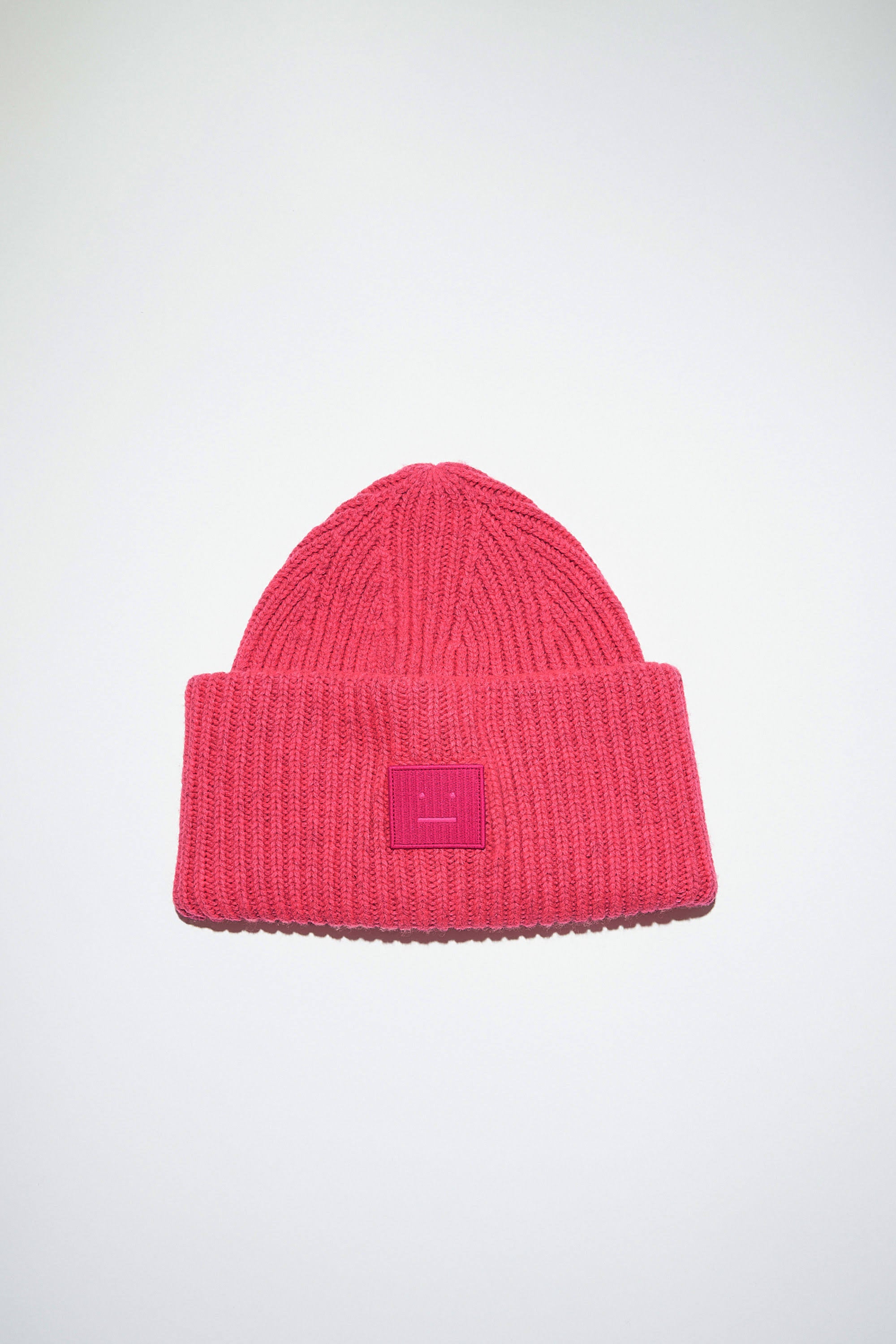 Acne Studios Pansy N Face Beanie Hat Pink E30016