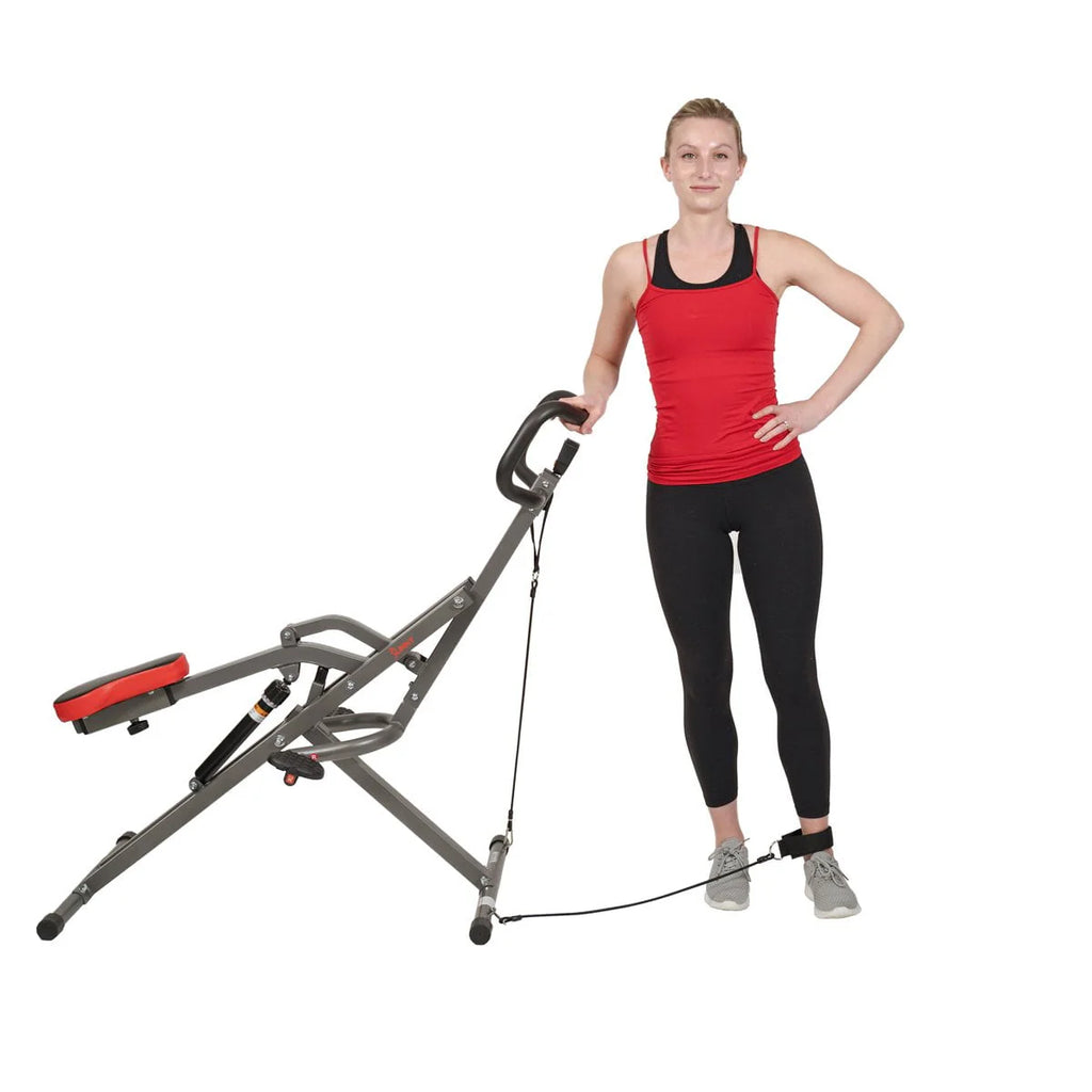 Sunny Health & Fitness Row-N-Ride PRO Squat Assist Trainer Z7578