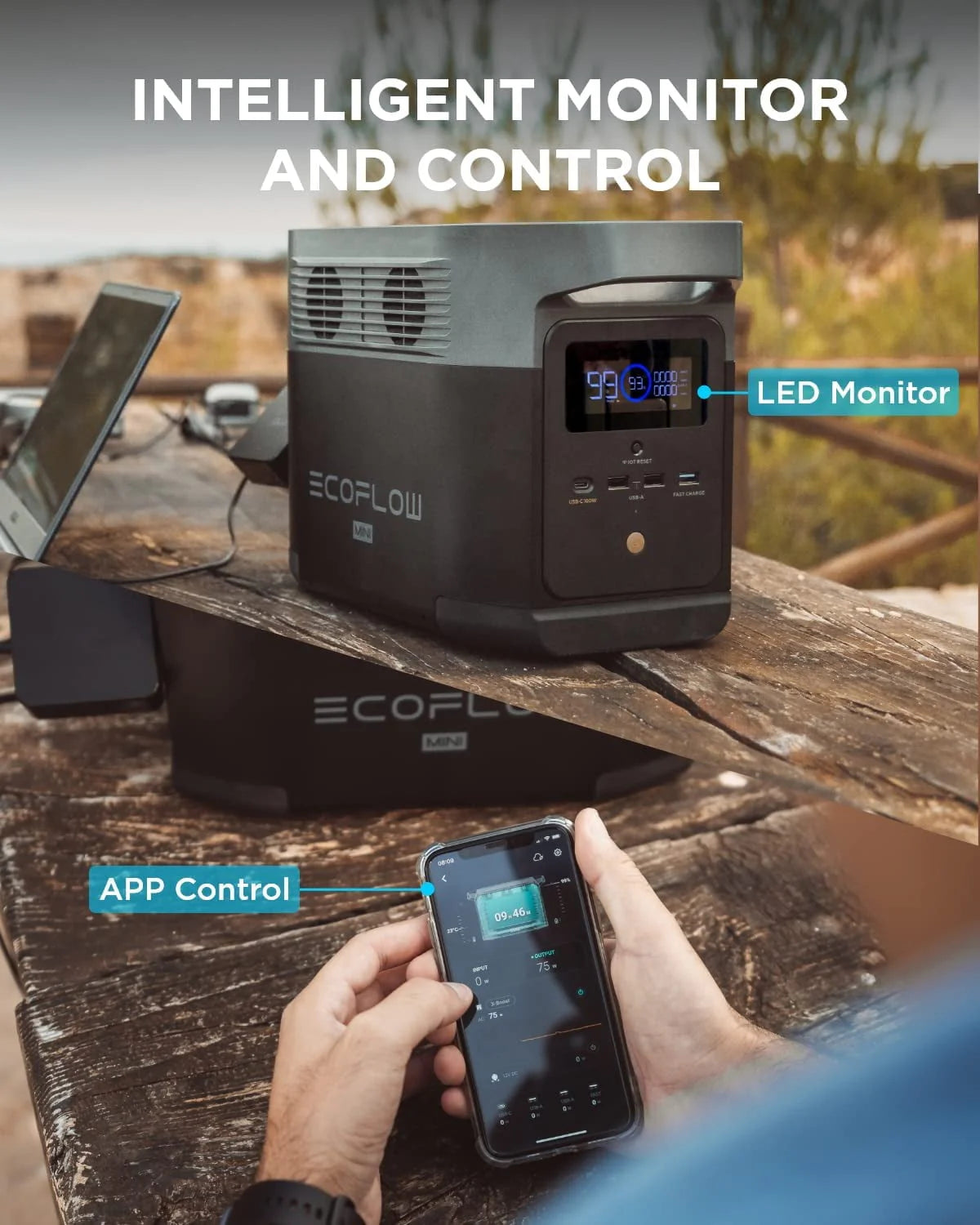 EcoFlow DELTA Mini Portable Power Station 882Wh Solar Generator I47146