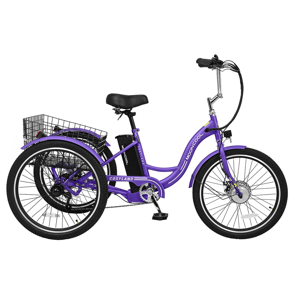 Lilypelle Adult Electric Tricycle 3-Wheel Bike for Seniors E1378