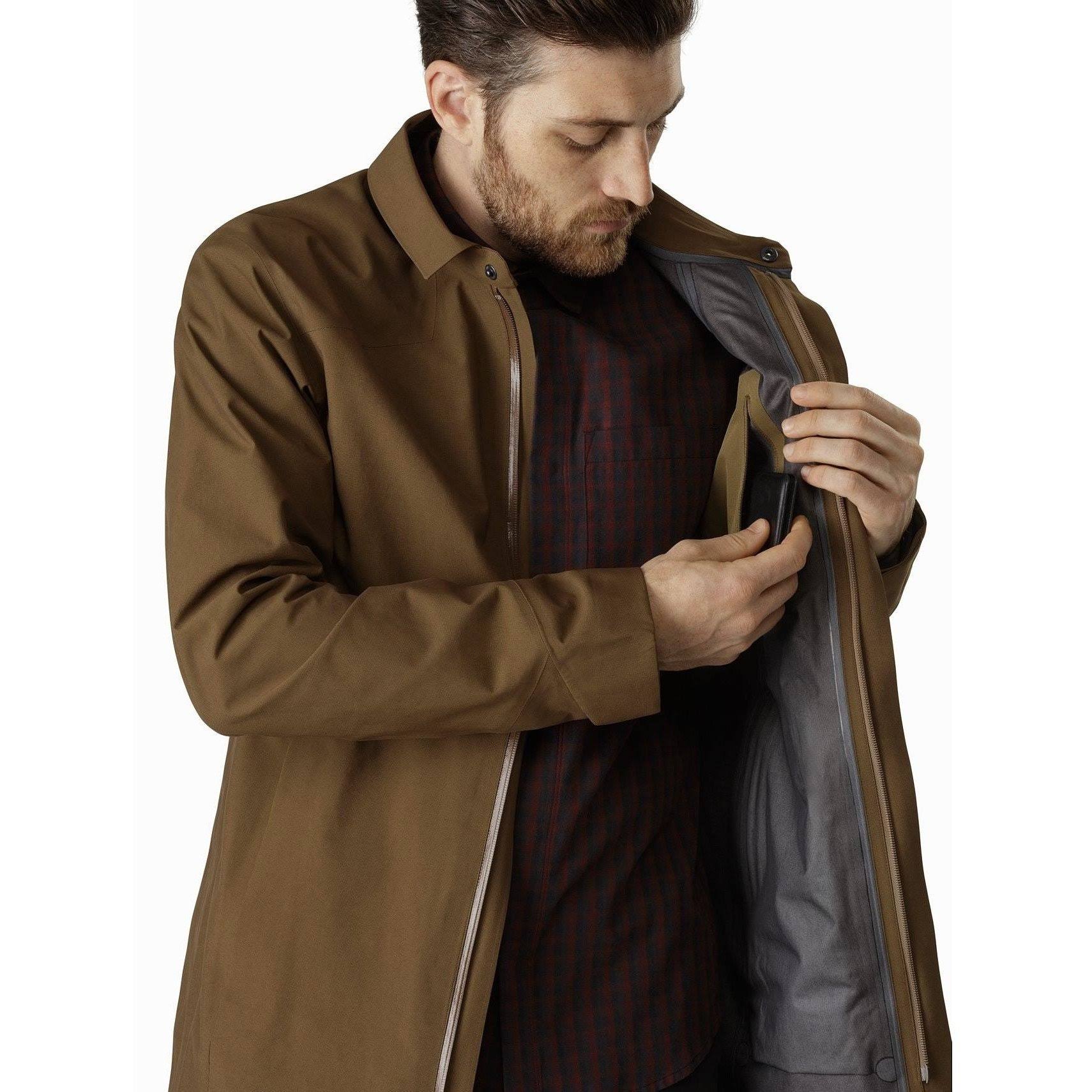 Arc&teryx Keppel Trench Coat Men's DRACAENA Large Q6365