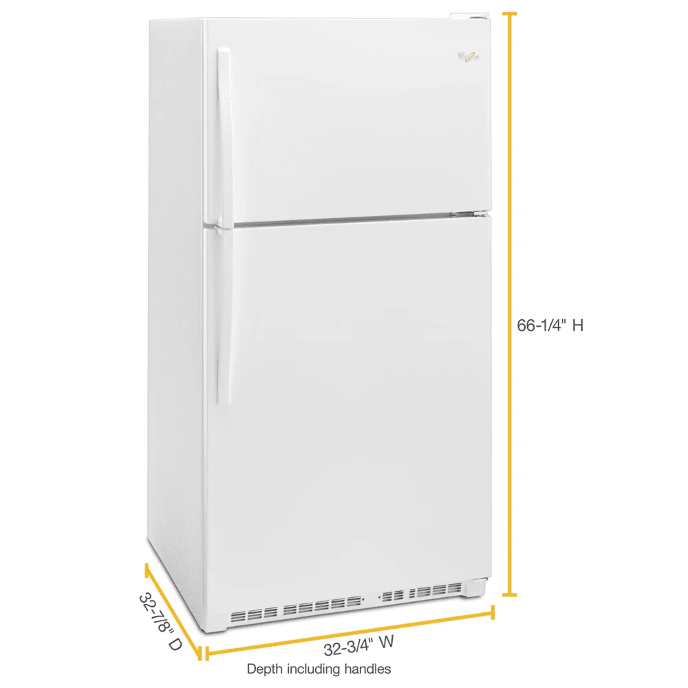 Whirlpool WRT311FZDM 20 Cu. Ft. Stainless Top Freezer Refrigerator K418132